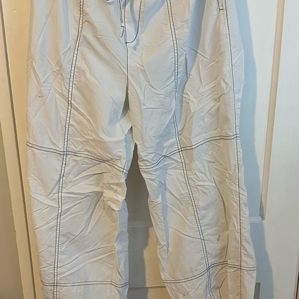 White Parachute Pants